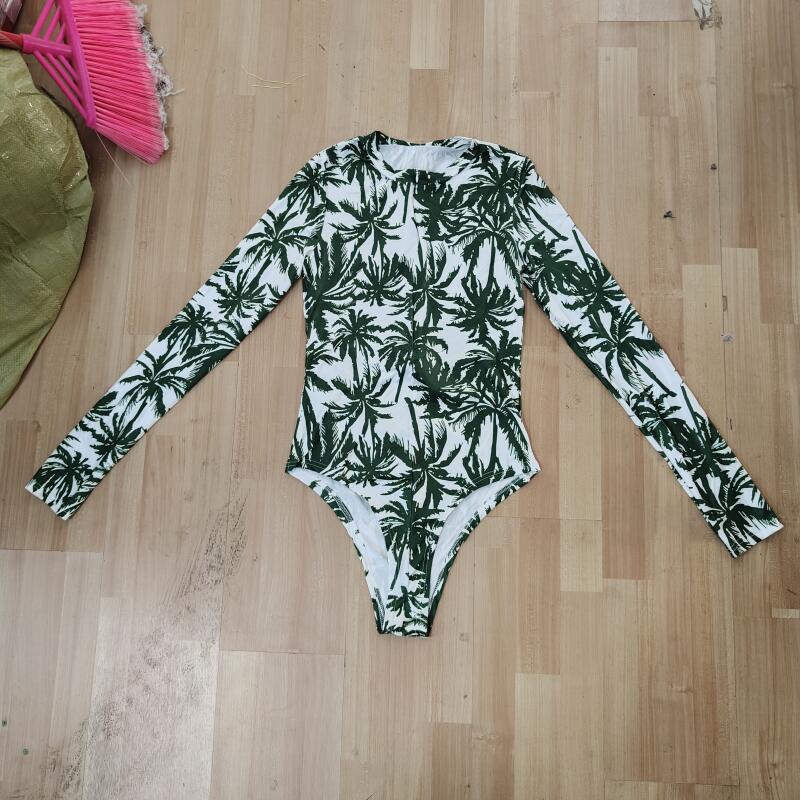 Tropische Palmen-Print-Bodysui – Swim Trunk Quick Dry Bewertung und Preis